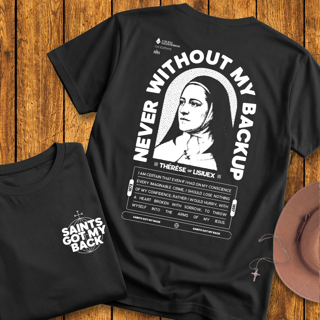 St Therese of Lisieux Back Print T-Shirt