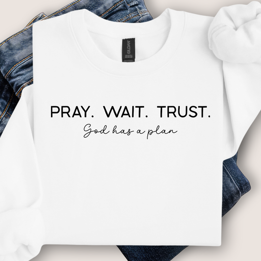 Pray Wait Trust Sweatshirt