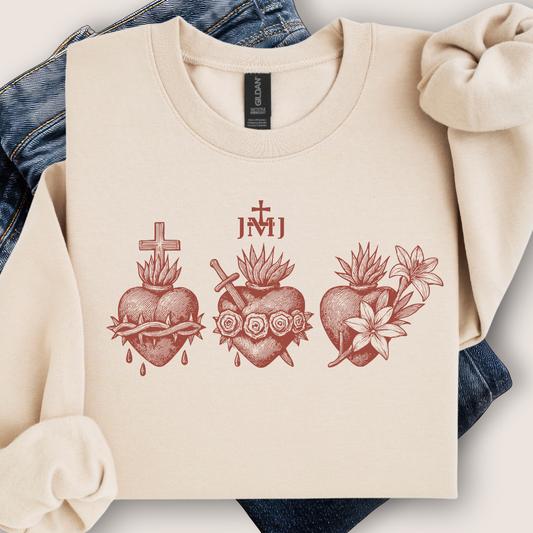 Three Hearts Sweatshirt