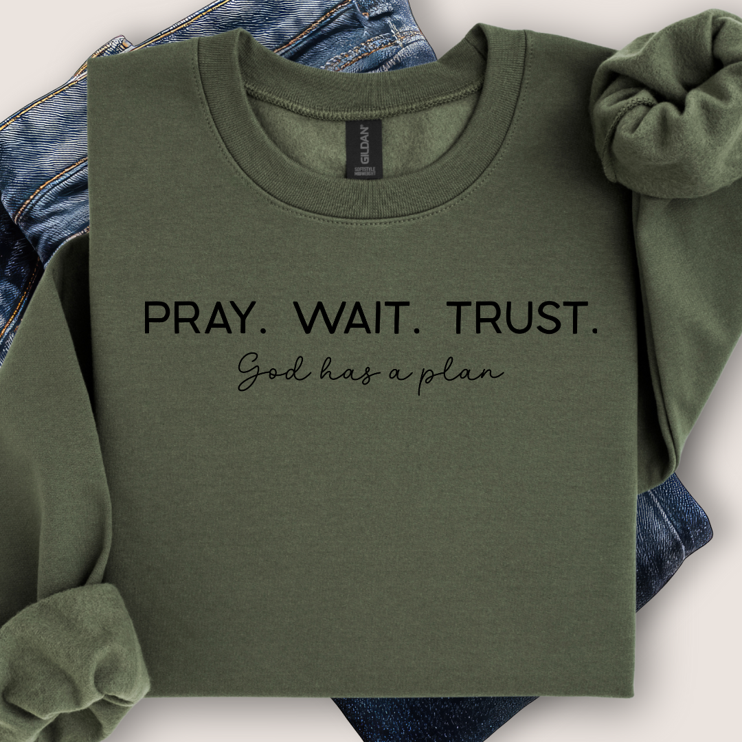 Pray Wait Trust Sweatshirt