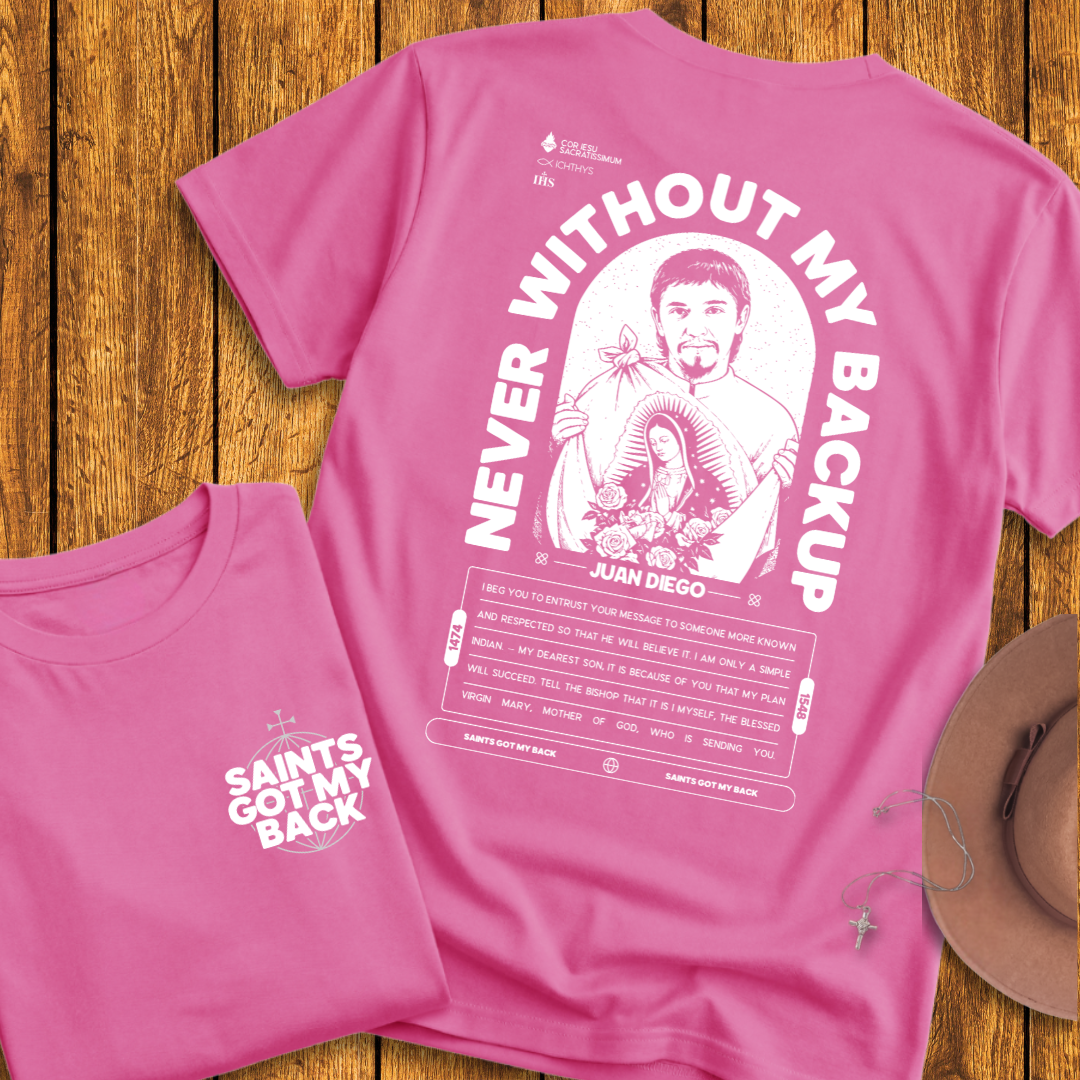 St Juan Diego Back Print T-Shirt