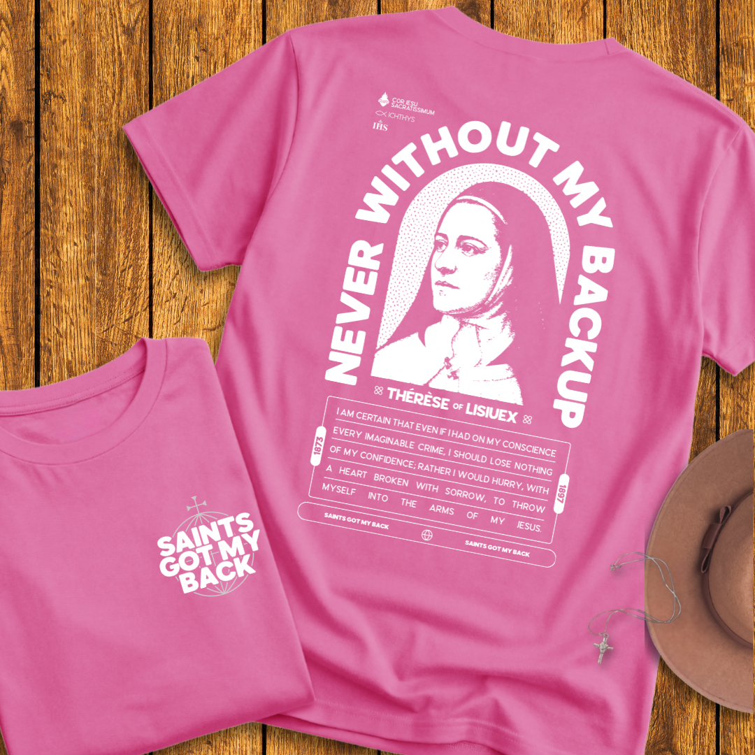 St Therese of Lisieux Back Print T-Shirt
