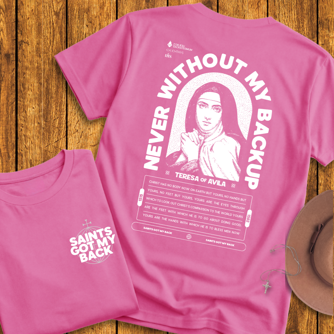 St Teresa of Avila Back Print T-Shirt