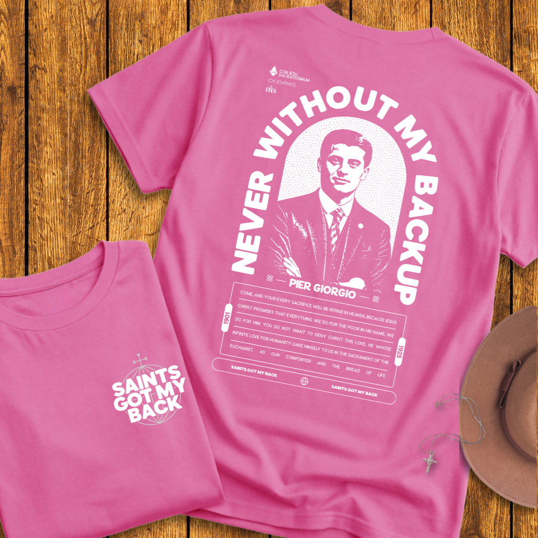 St Pier Giorgio Frassati Back Print T-Shirt