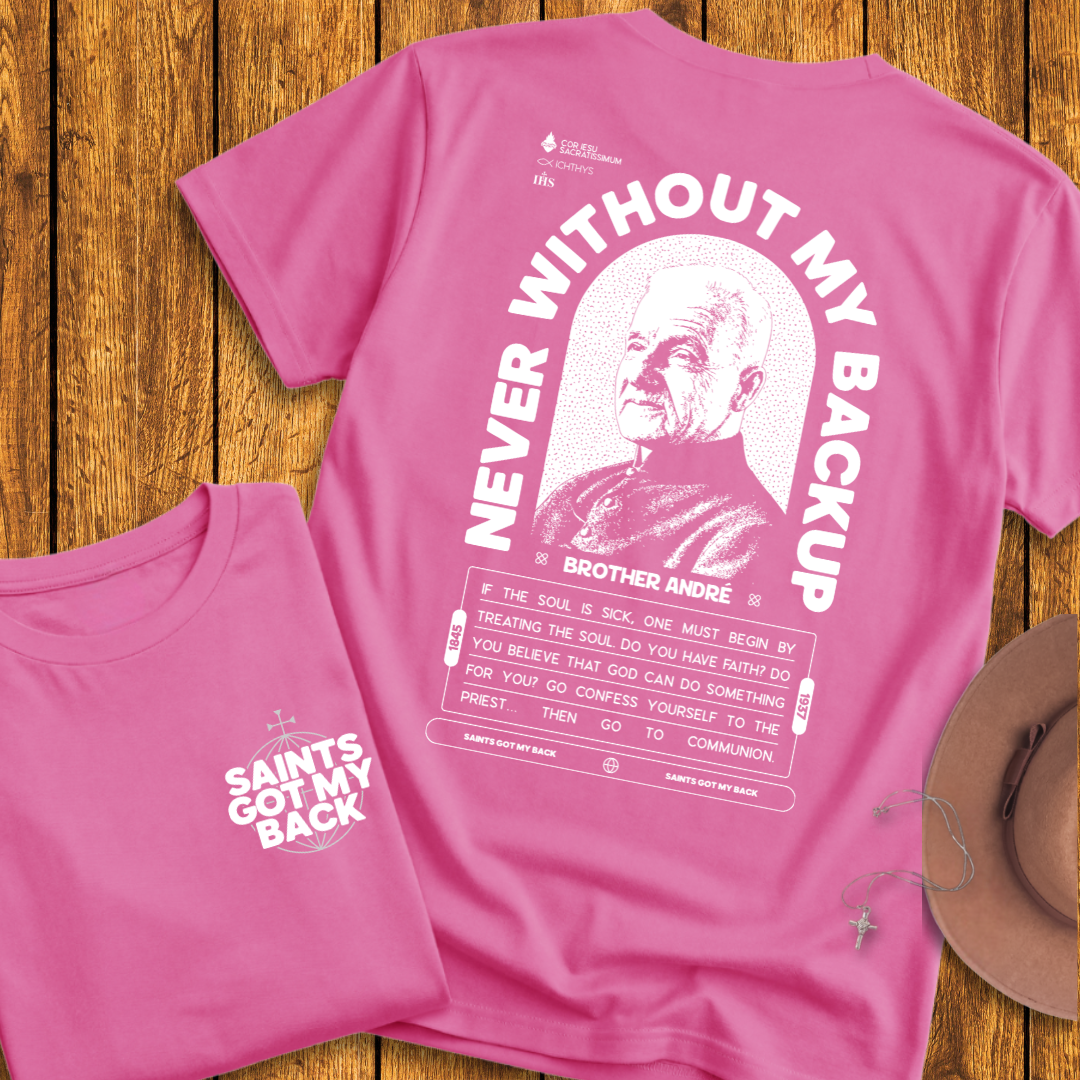 St Brother André Back Print T-Shirt