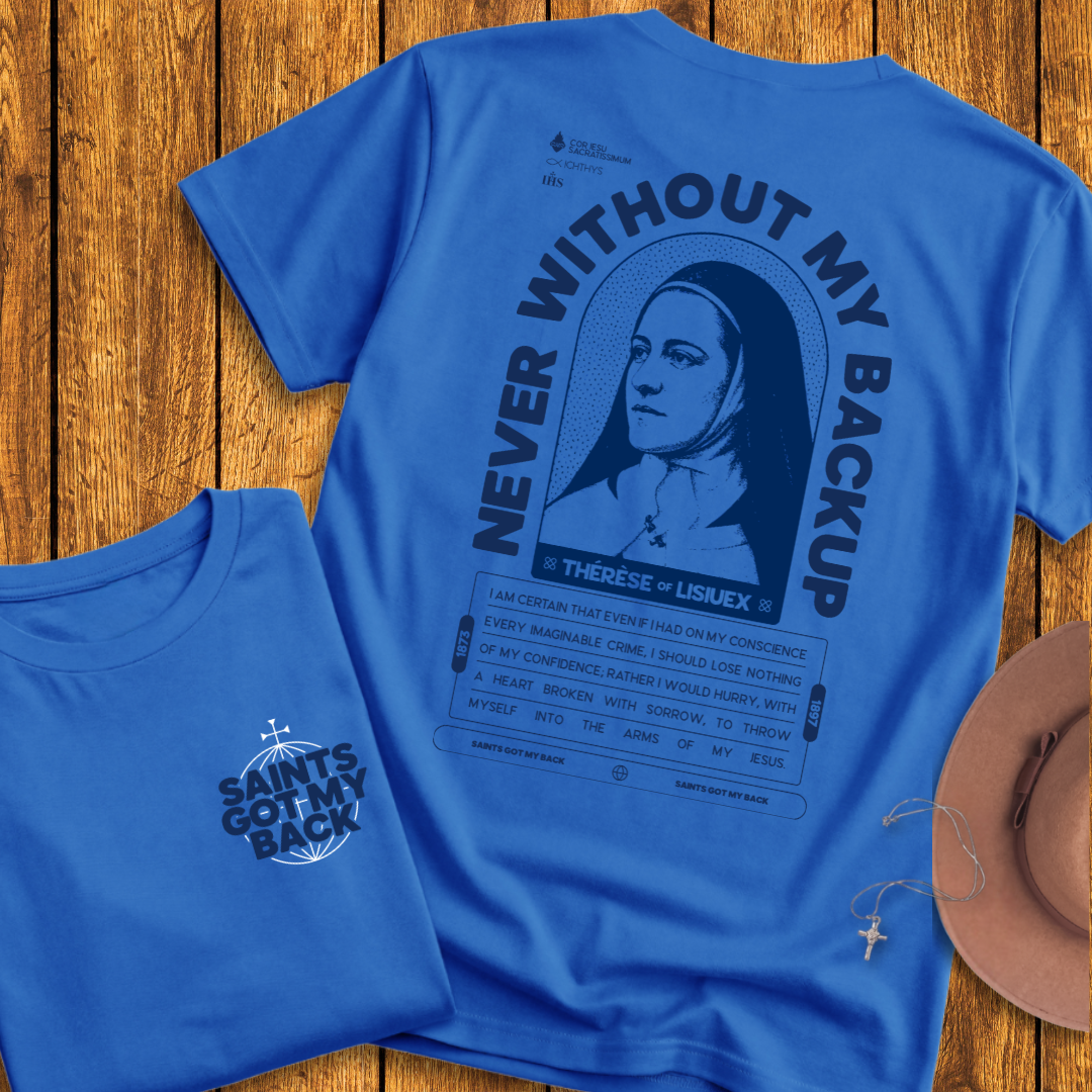 St Therese of Lisieux Back Print T-Shirt