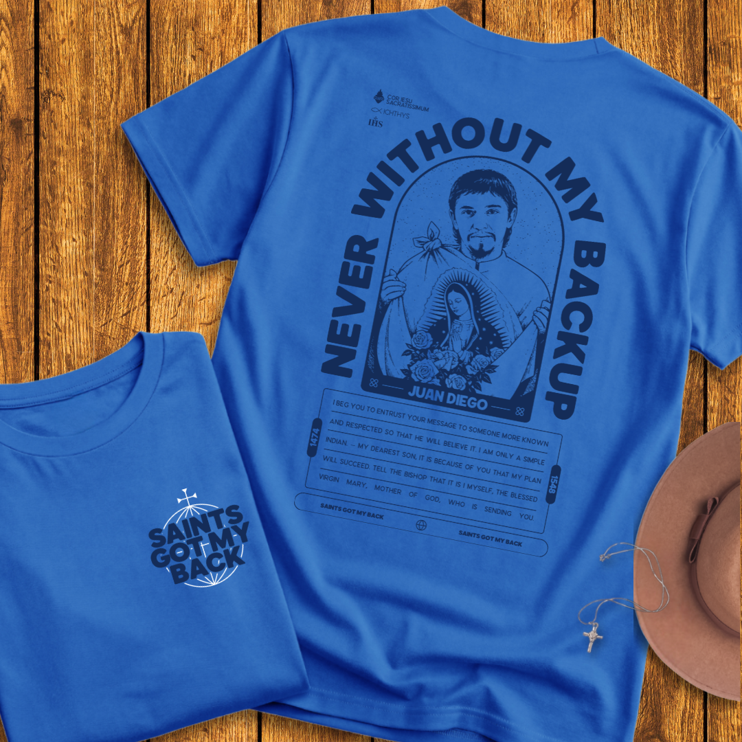 St Juan Diego Back Print T-Shirt