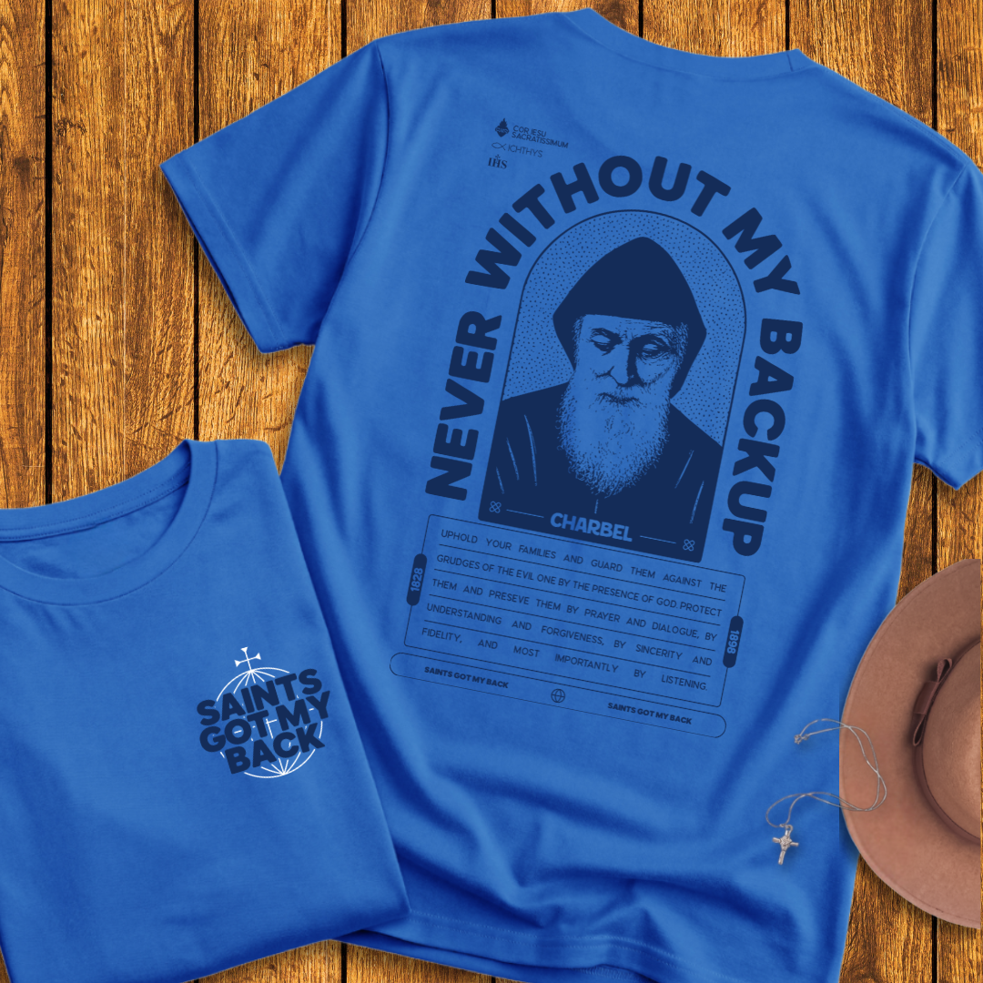 St Charbel Back Print T-Shirt