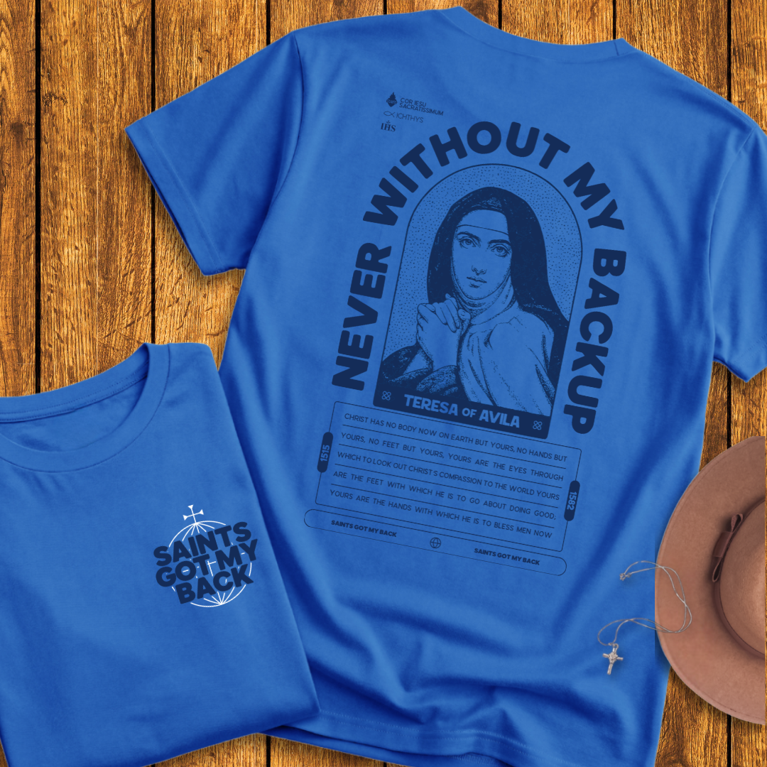 St Teresa of Avila Back Print T-Shirt