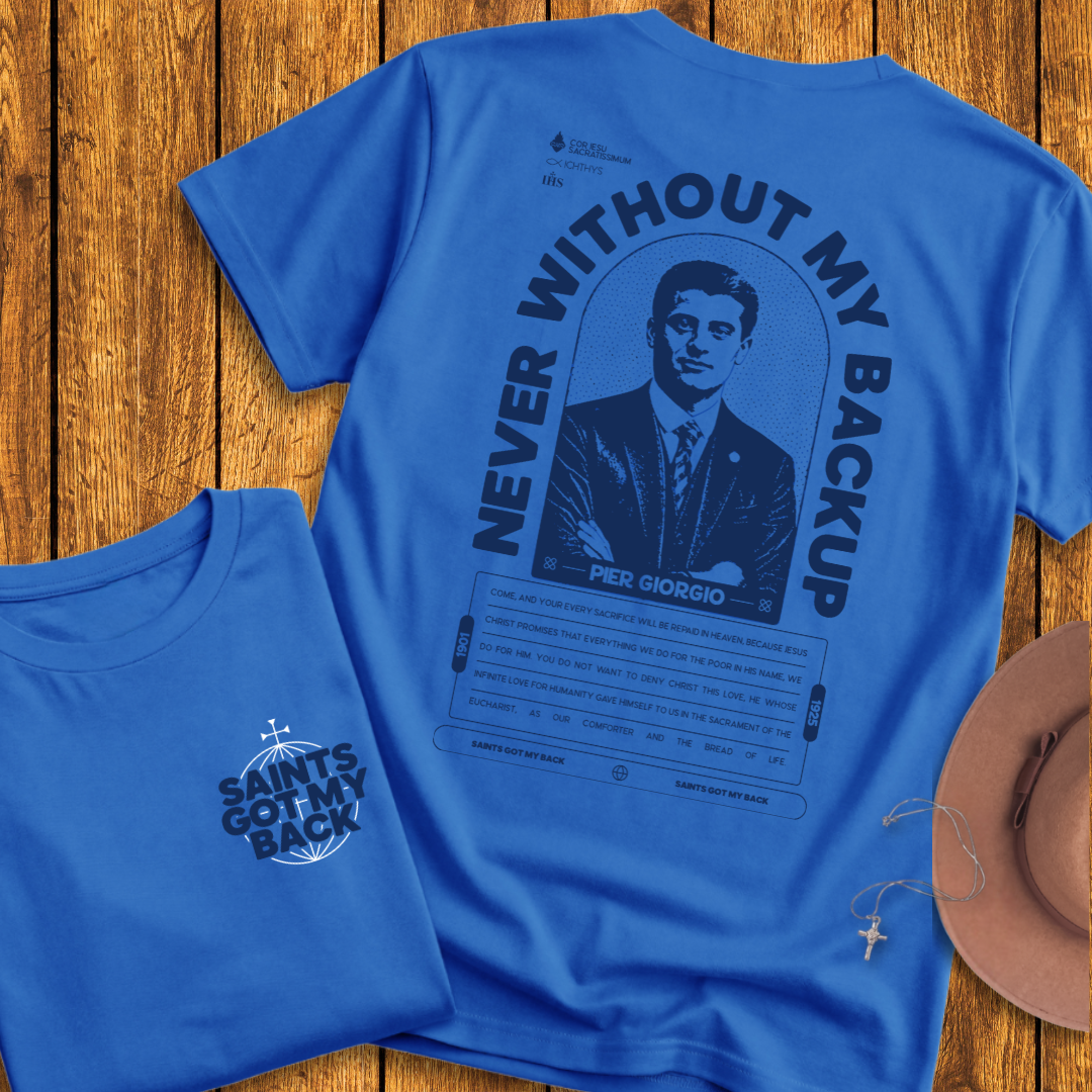 St Pier Giorgio Frassati Back Print T-Shirt