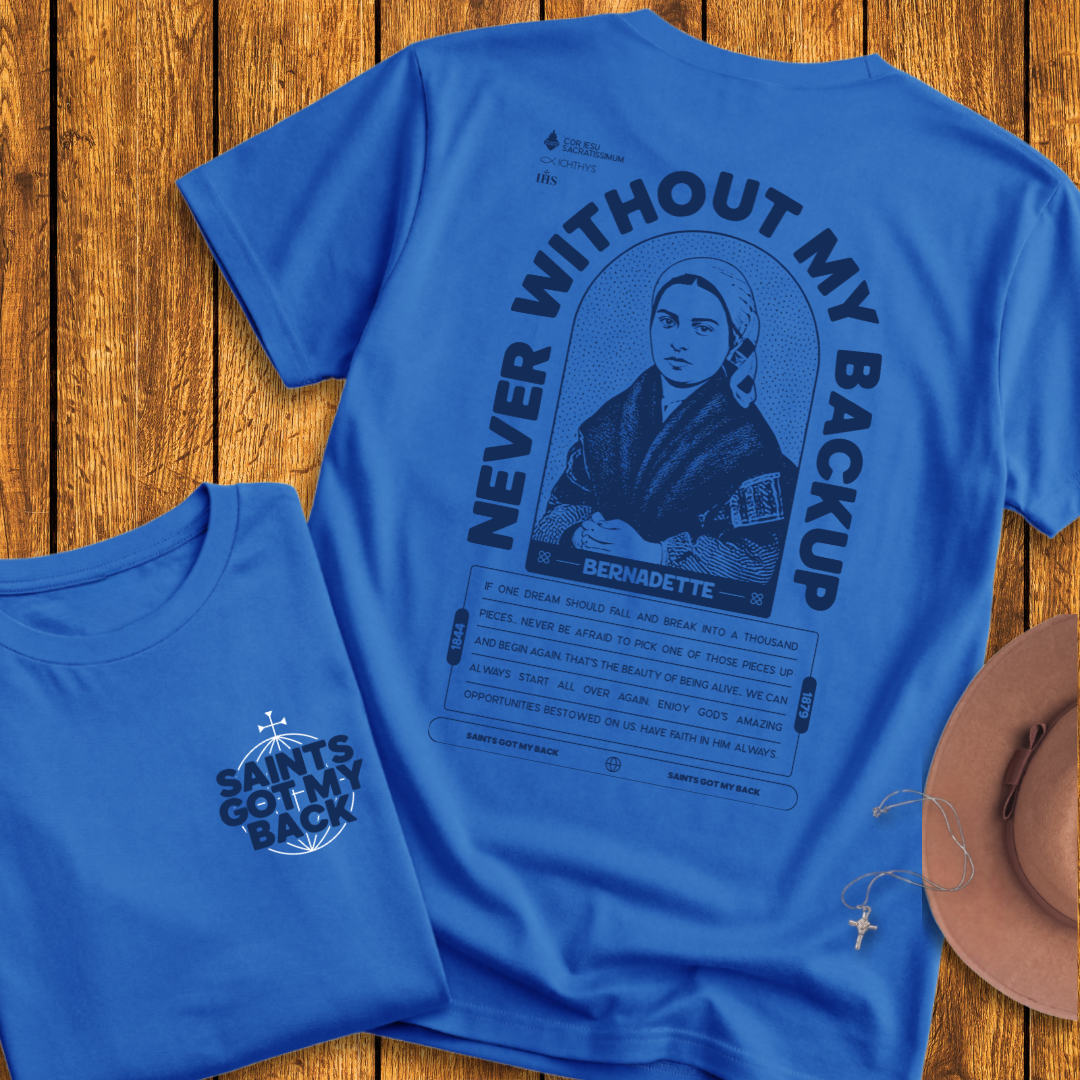 St Bernadette Back Print T-Shirt