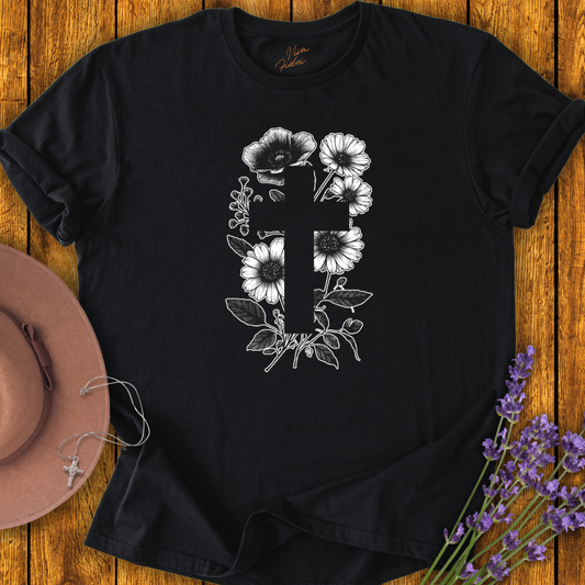 Cross with Flowers T-Shirt