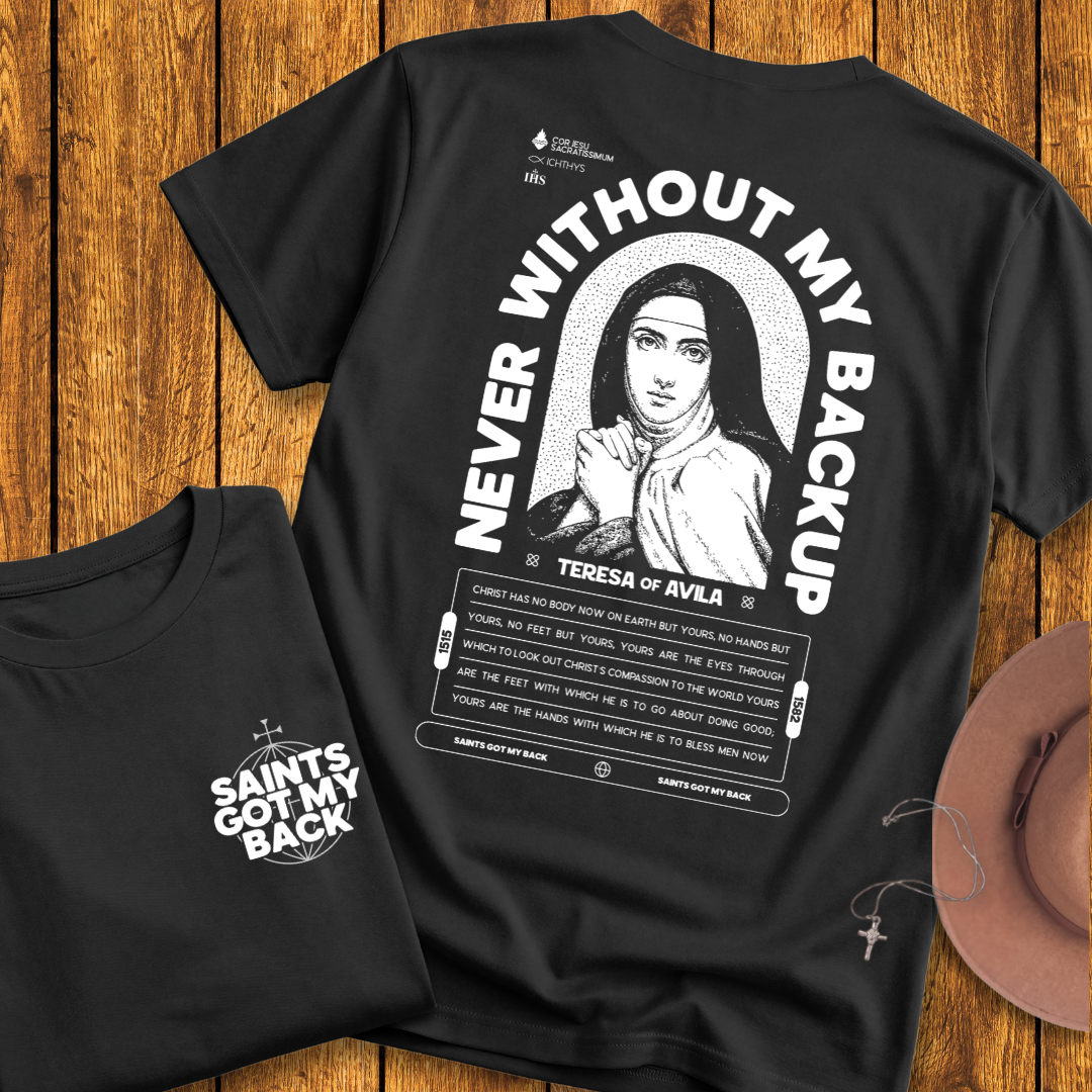 St Teresa of Avila Back Print T-Shirt