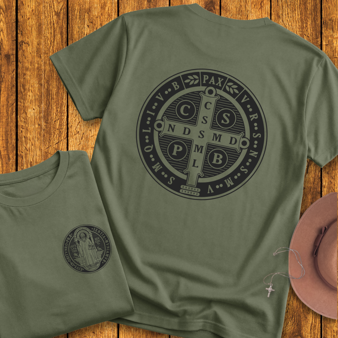 Benedict Medal Back Print T-Shirt - NEW!