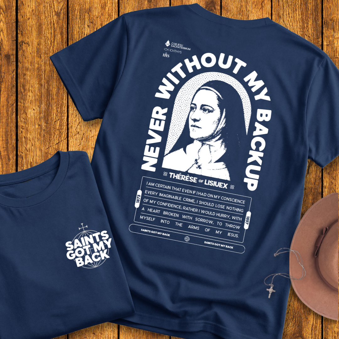 St Therese of Lisieux Back Print T-Shirt