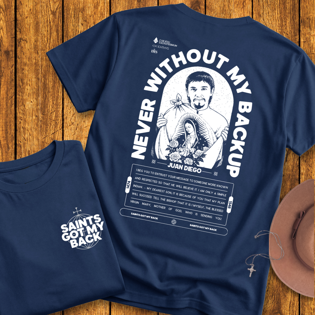 St Juan Diego Back Print T-Shirt