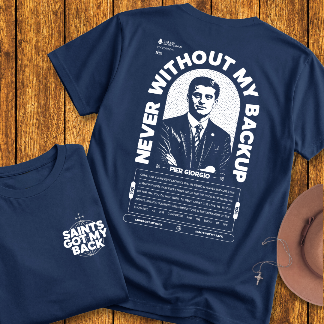 St Pier Giorgio Frassati Back Print T-Shirt