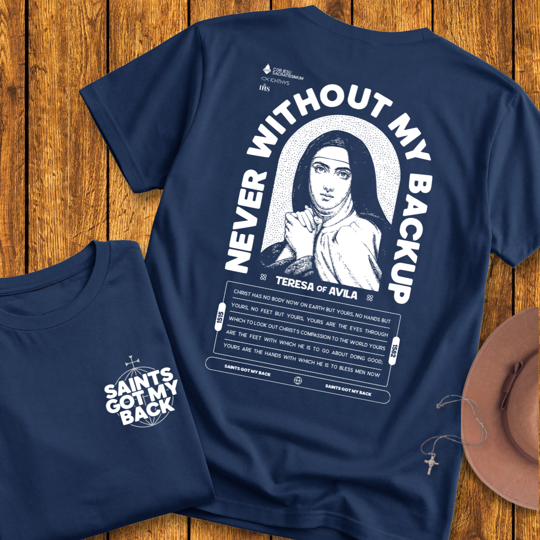 St Teresa of Avila Back Print T-Shirt