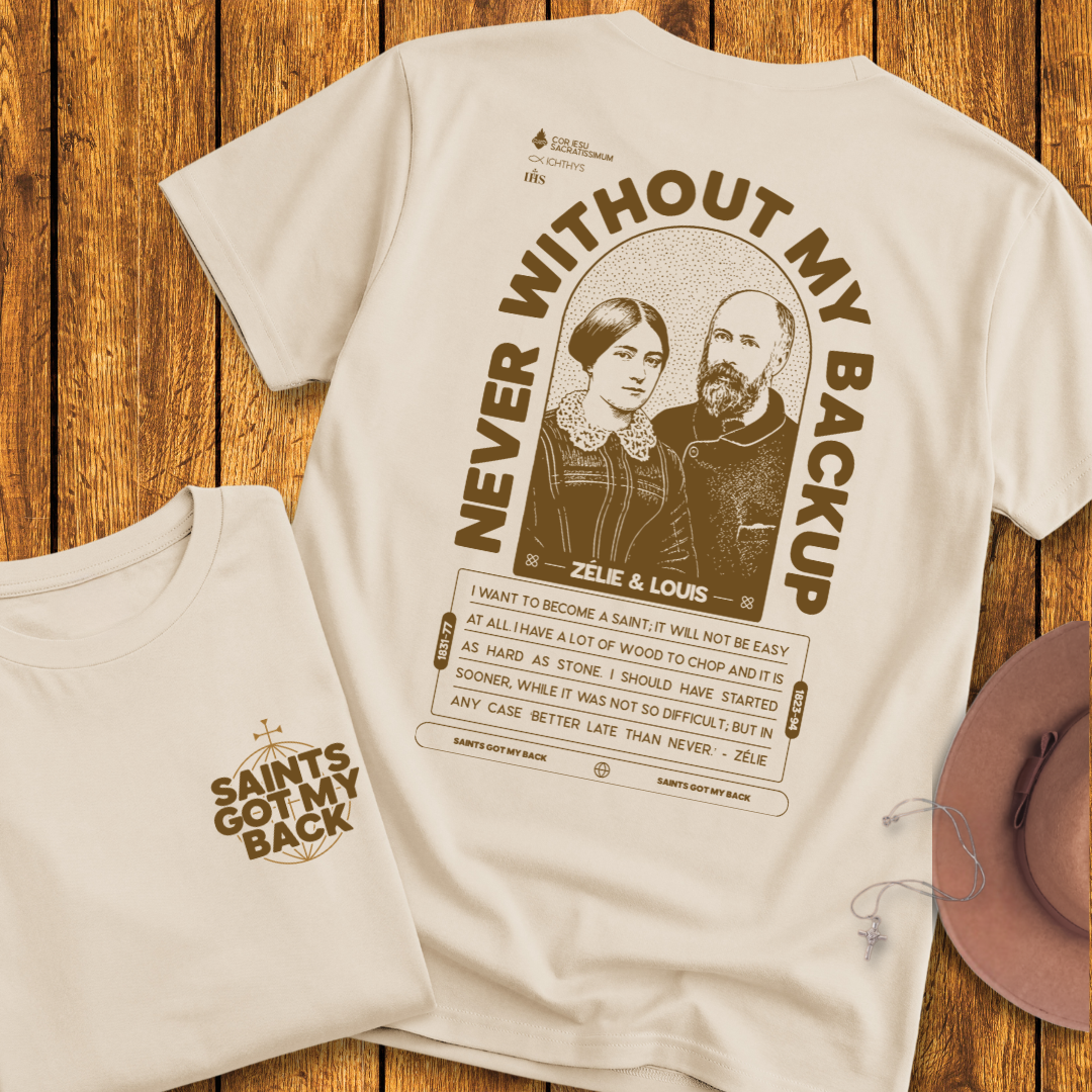 Sts Zelie and Louis Back Print T-Shirt