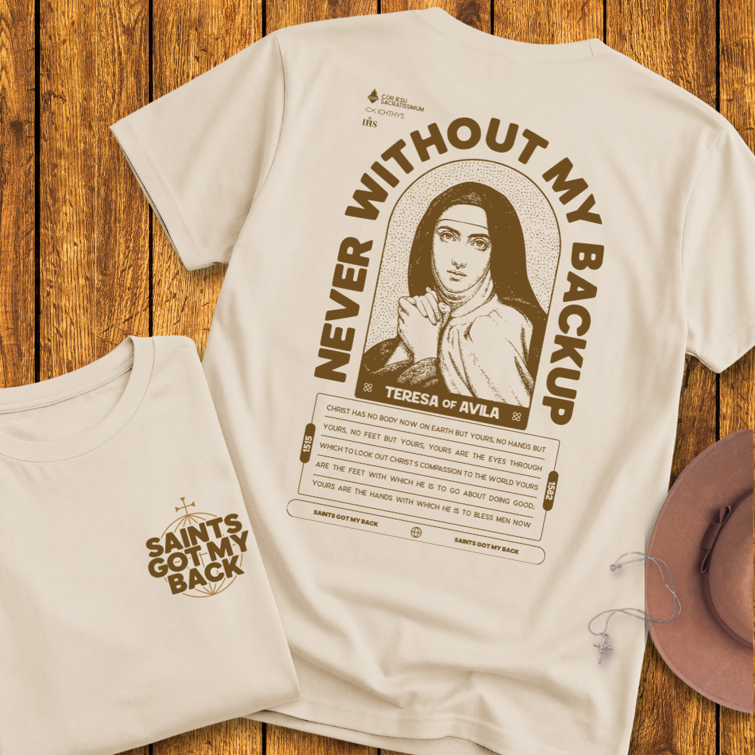 St Teresa of Avila Back Print T-Shirt