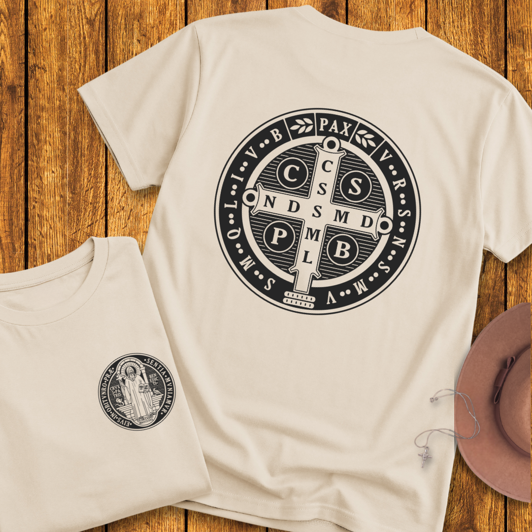 Benedict Medal Back Print T-Shirt - NEW!