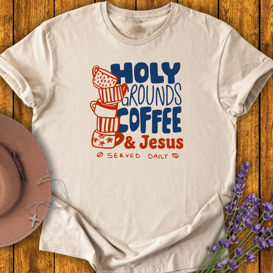 Holy Grounds Coffee T-Shirt - NEW!