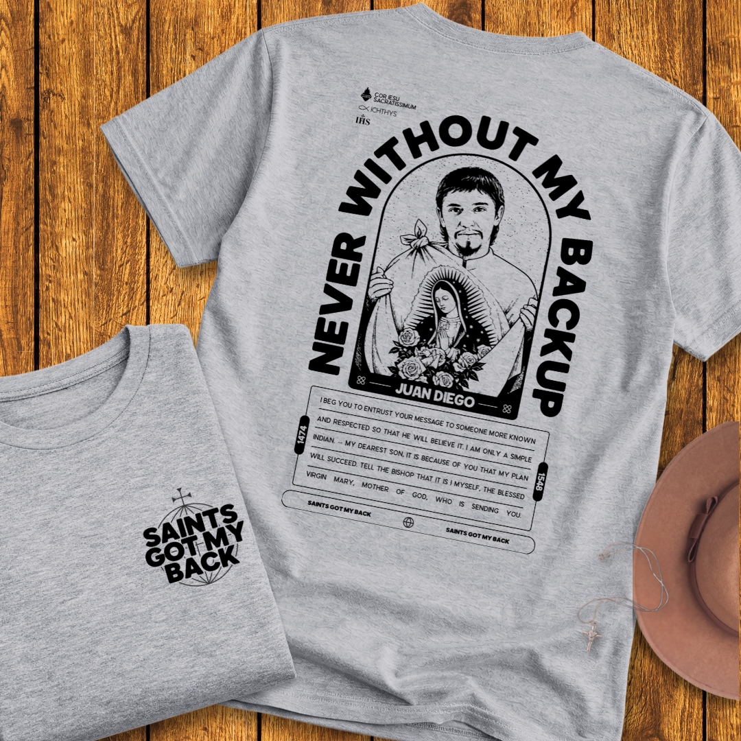 St Juan Diego Back Print T-Shirt
