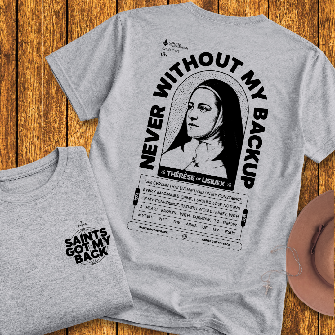 St Therese of Lisieux Back Print T-Shirt