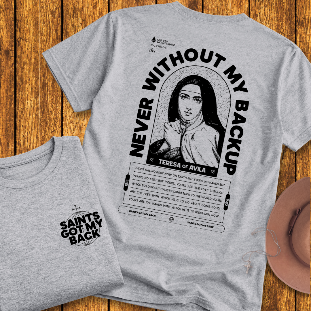 St Teresa of Avila Back Print T-Shirt