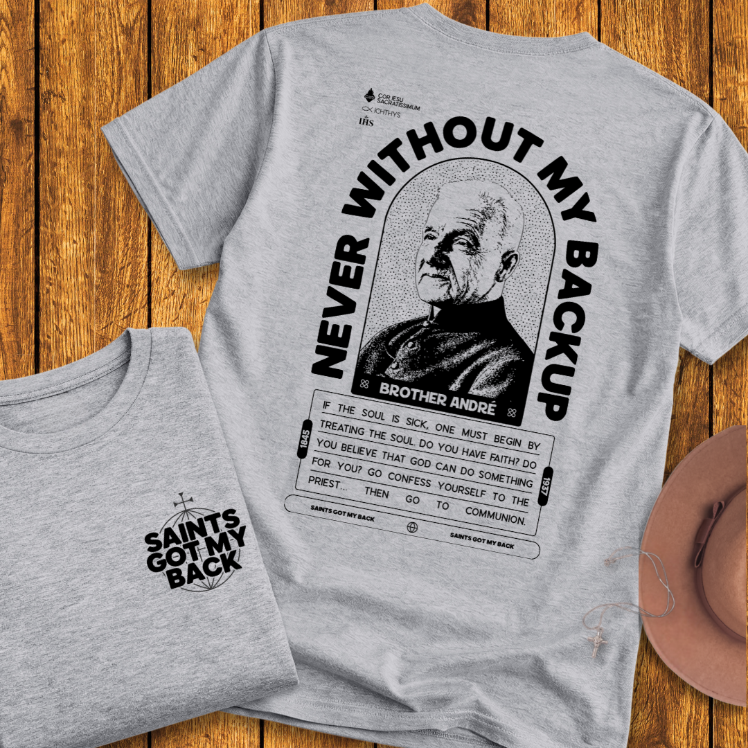 St Brother André Back Print T-Shirt