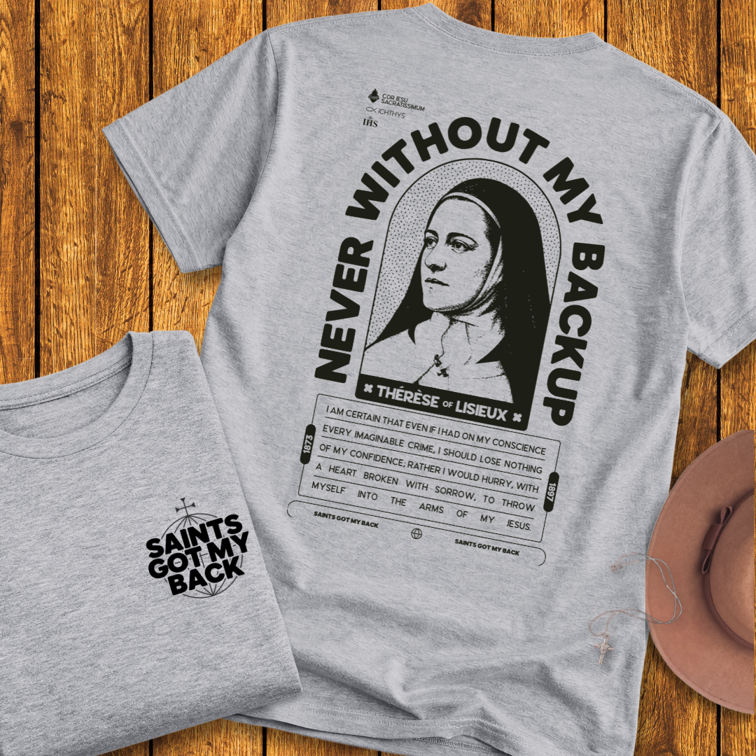 St Therese of Lisieux Back Print T-Shirt