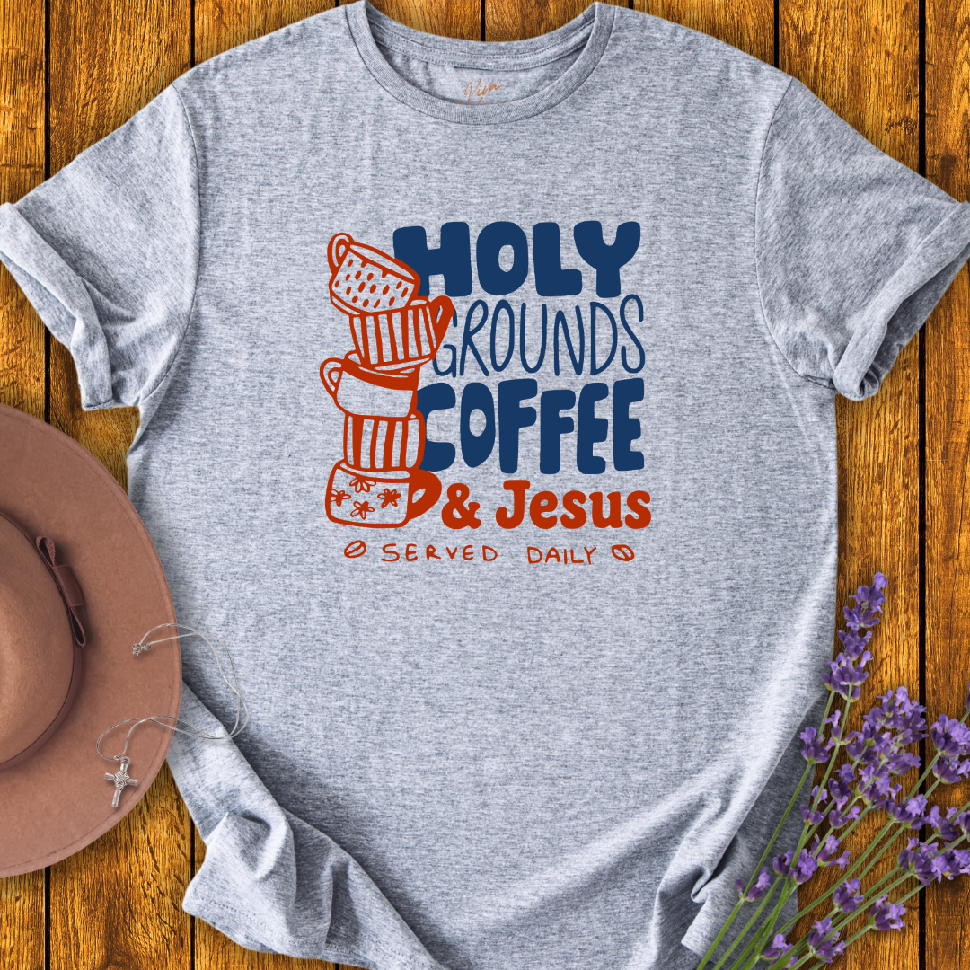 Holy Grounds Coffee T-Shirt - NEW!
