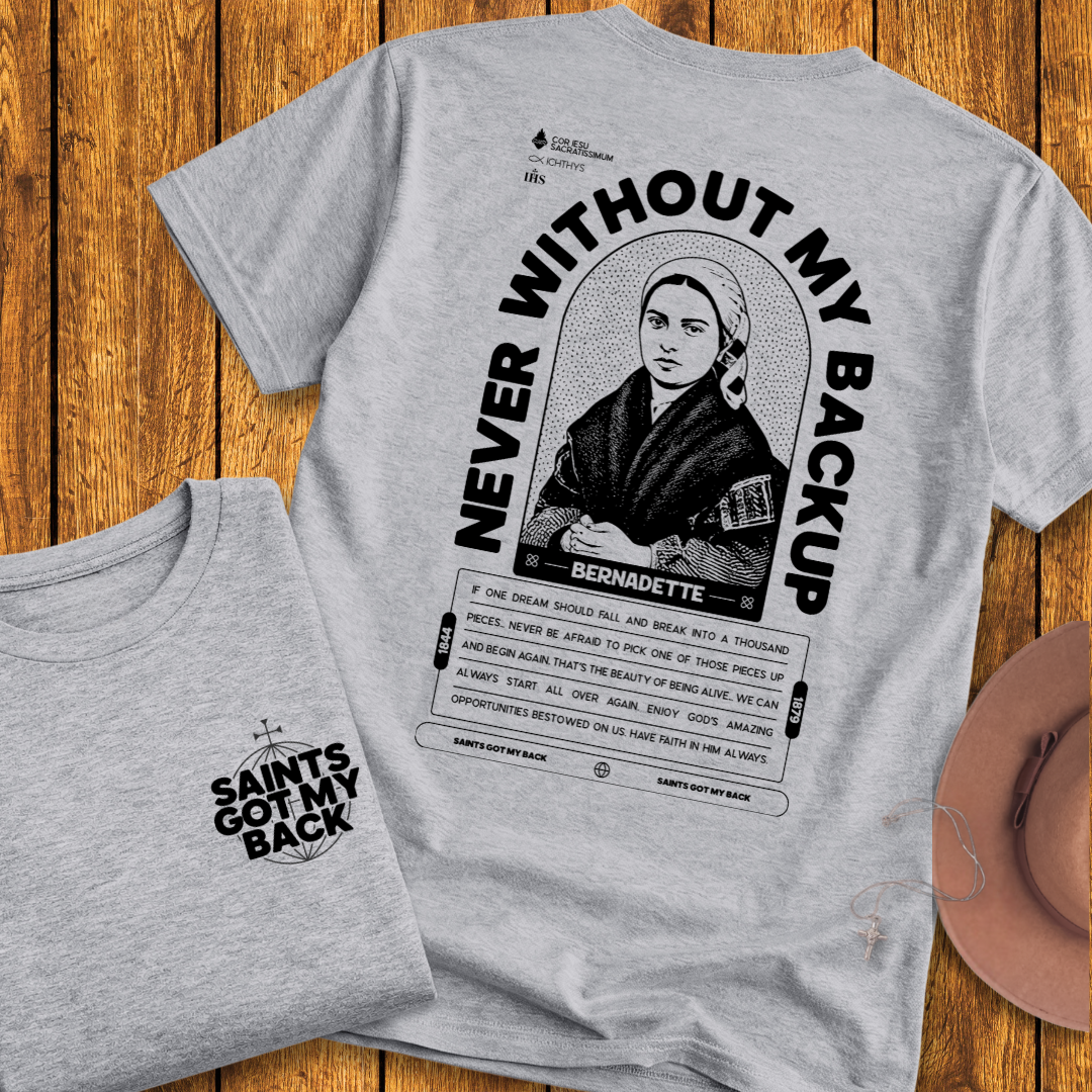 St Bernadette Back Print T-Shirt