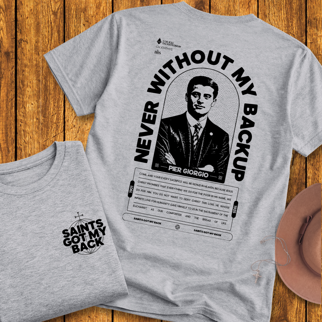 St Pier Giorgio Frassati Back Print T-Shirt