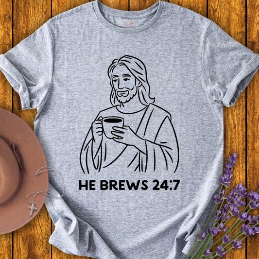 He Brews T-shirt