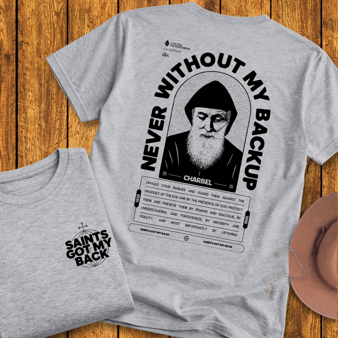 St Charbel Back Print T-Shirt