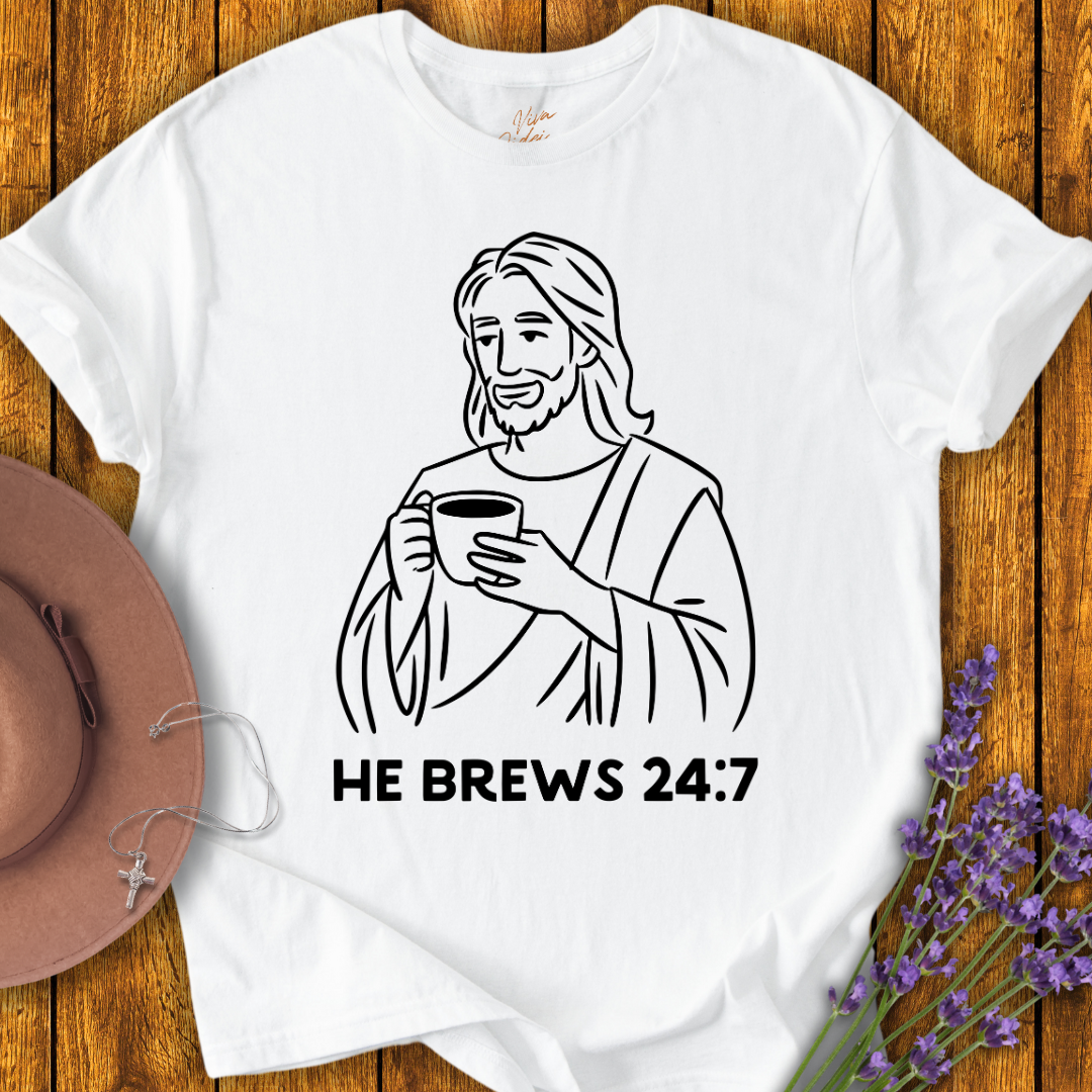 He Brews T-shirt