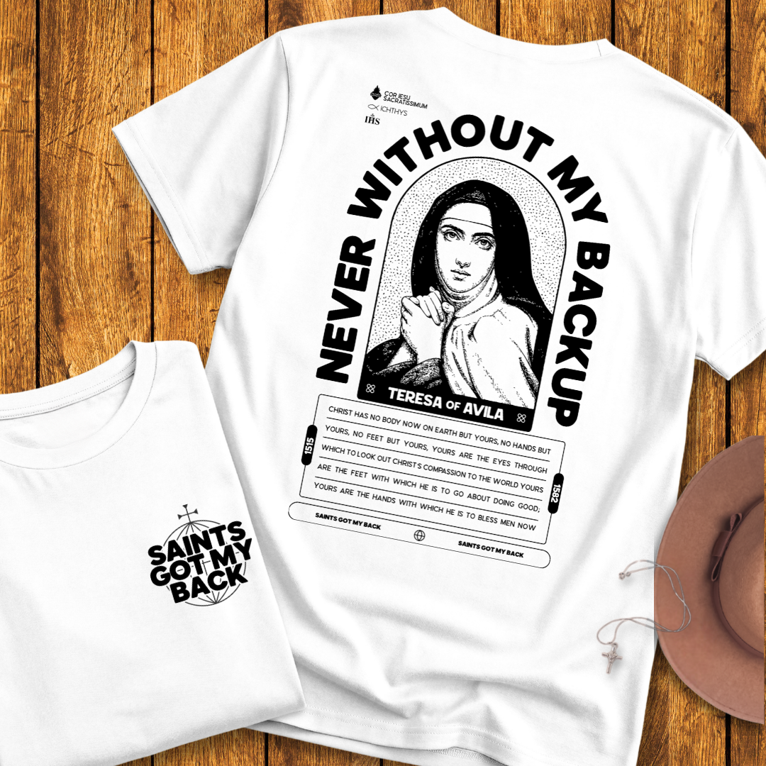 St Teresa of Avila Back Print T-Shirt