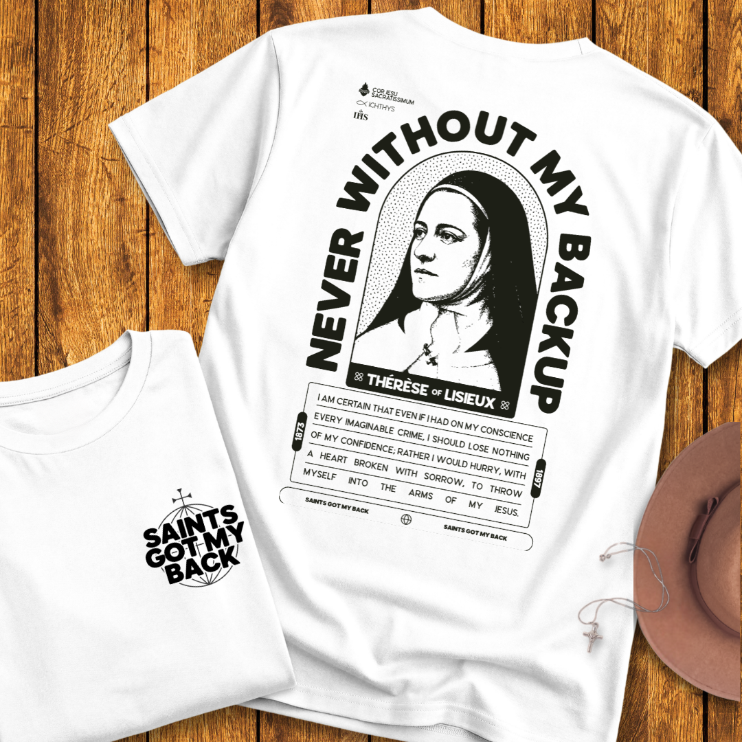 St Therese of Lisieux Back Print T-Shirt