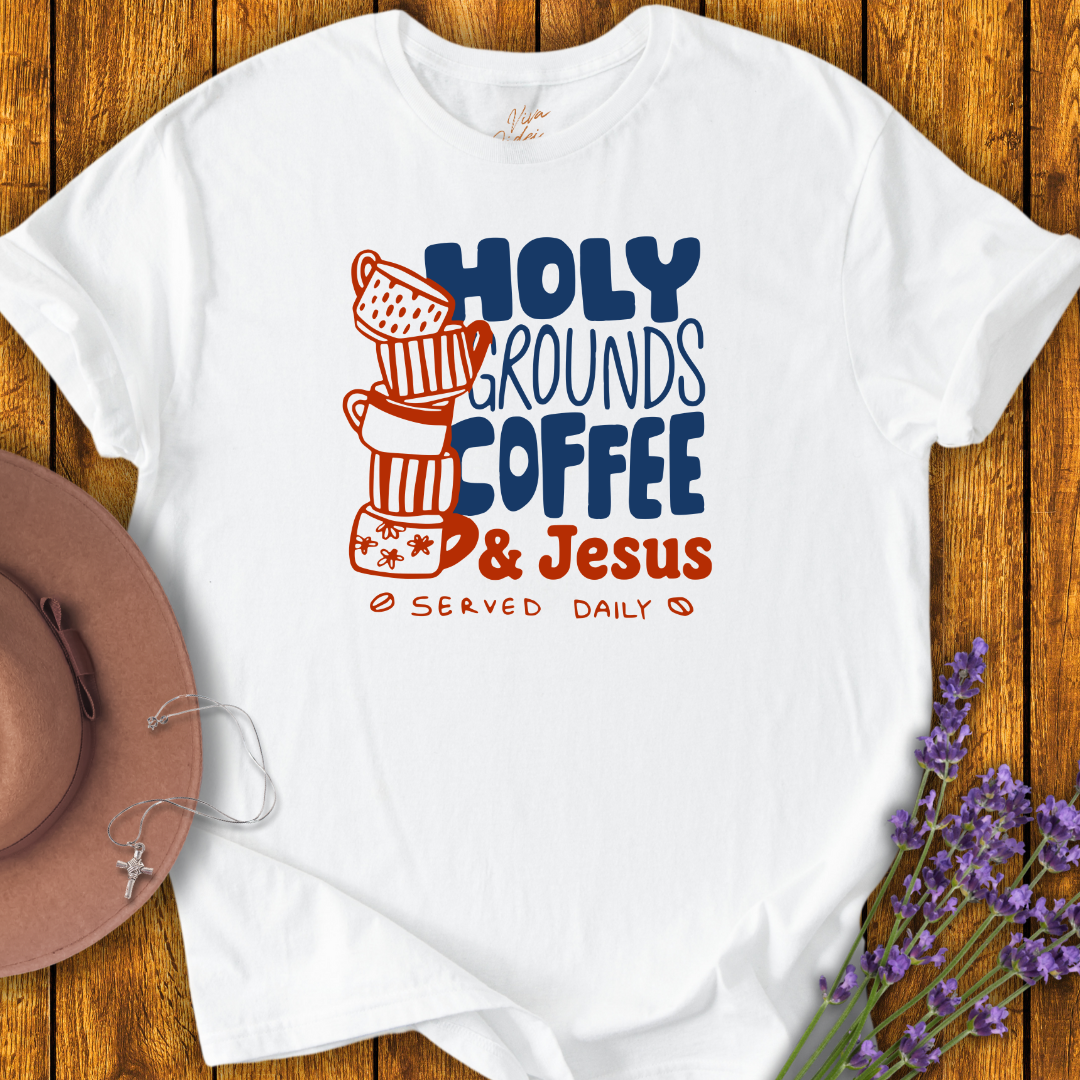 Holy Grounds Coffee T-Shirt - NEW!