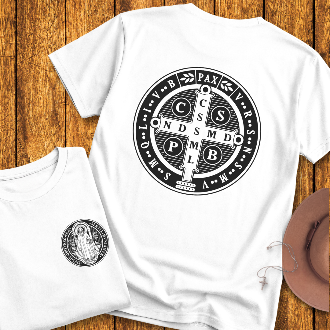 Benedict Medal Back Print T-Shirt - NEW!