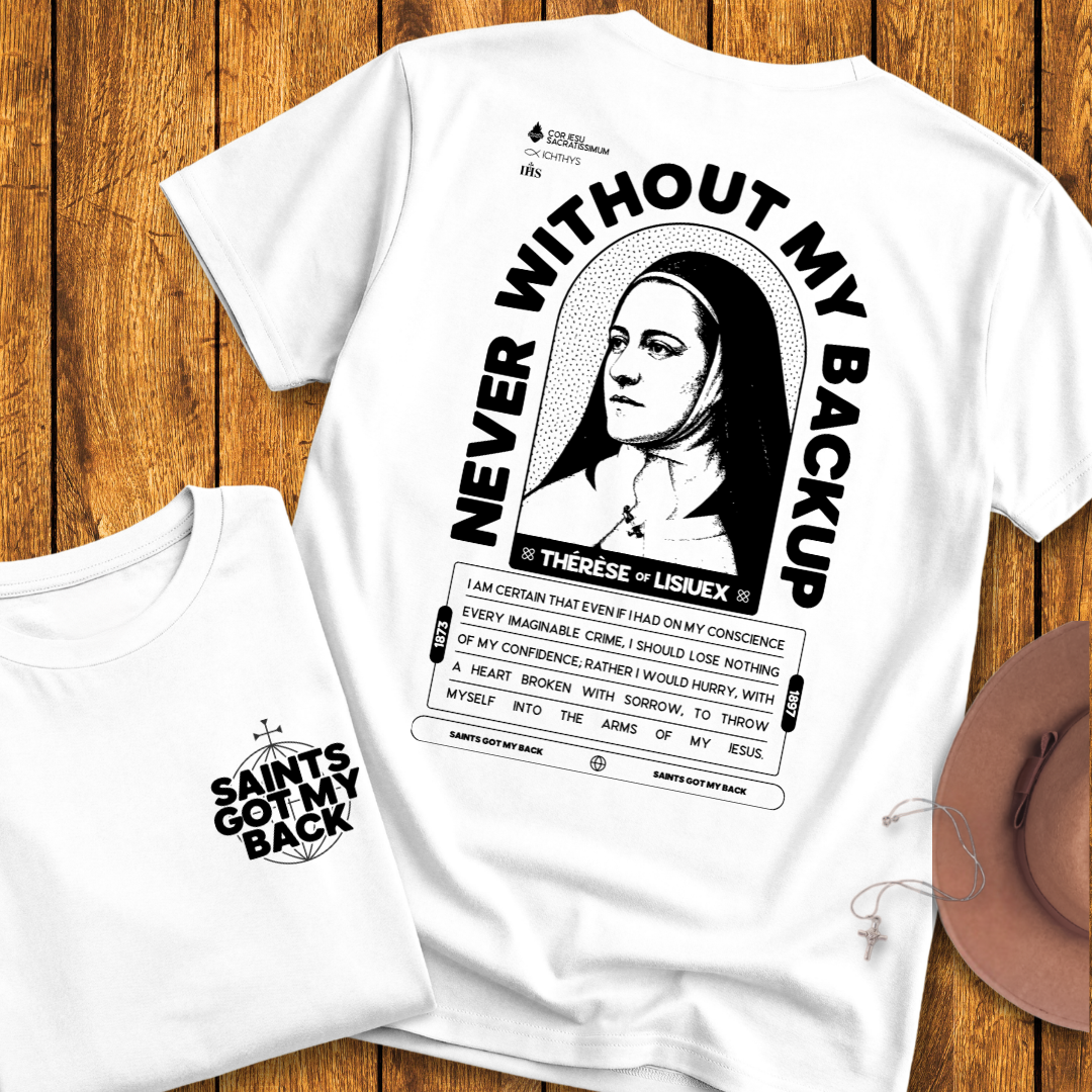 St Therese of Lisieux Back Print T-Shirt