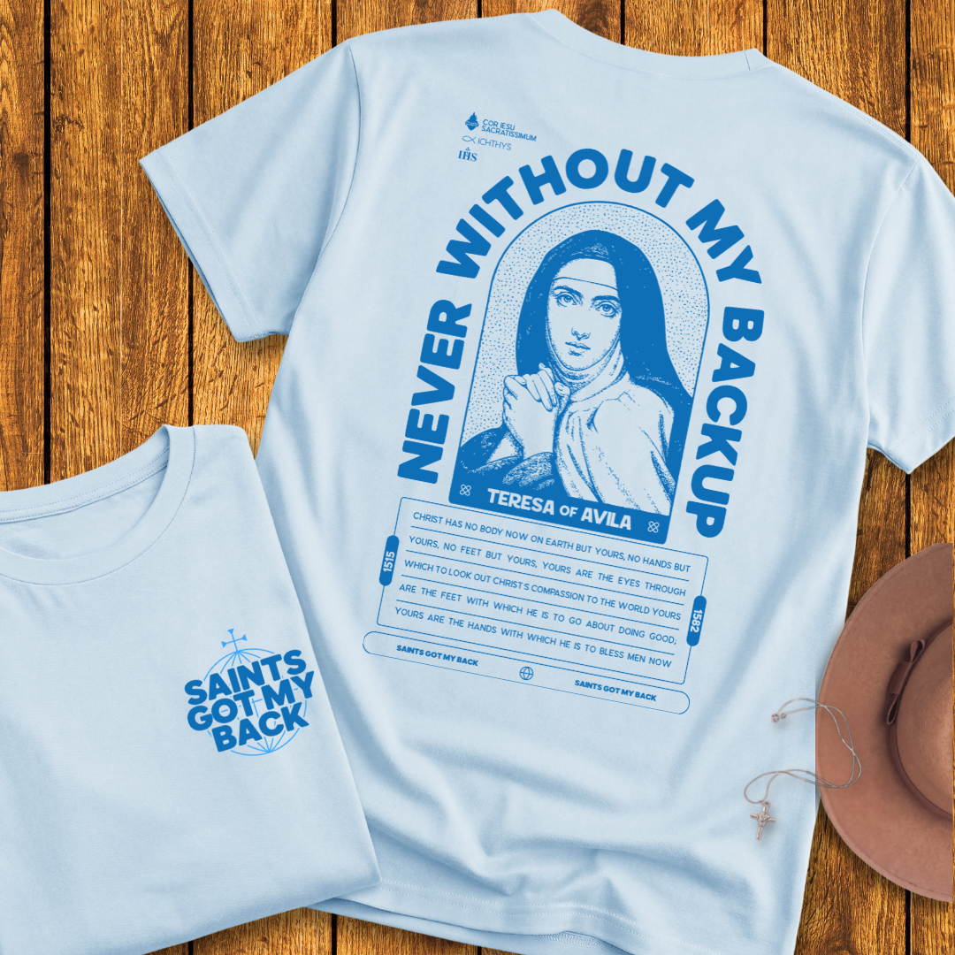 St Teresa of Avila Back Print T-Shirt