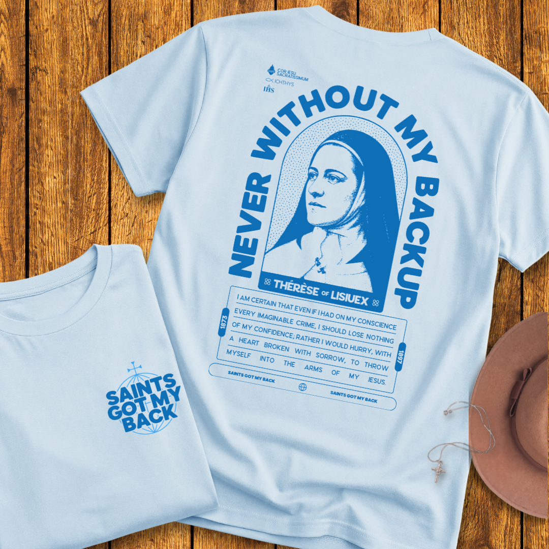 St Therese of Lisieux Back Print T-Shirt