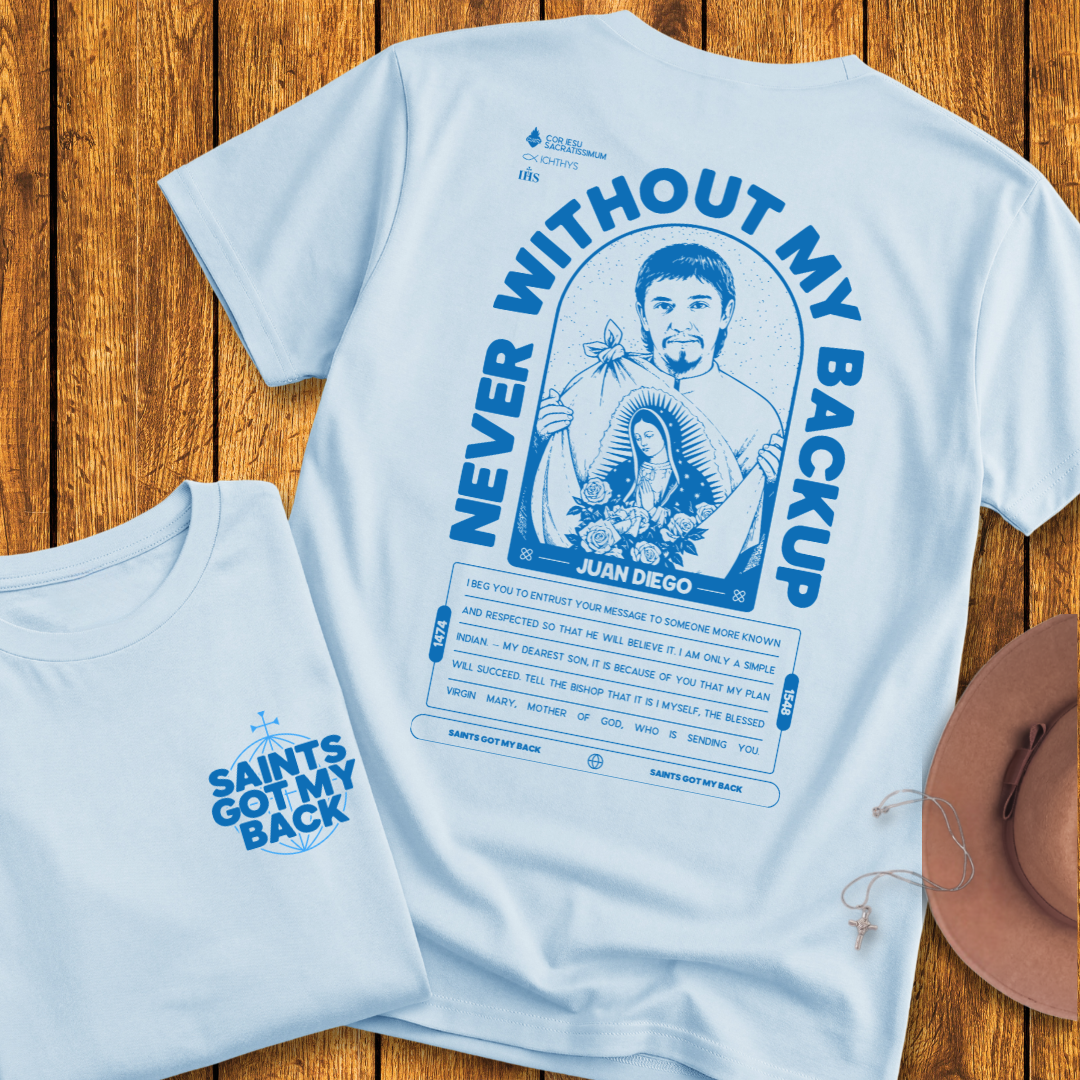 St Juan Diego Back Print T-Shirt